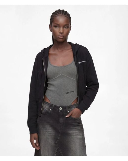 KL Jeans Black Milano Zip-Up Hoodie