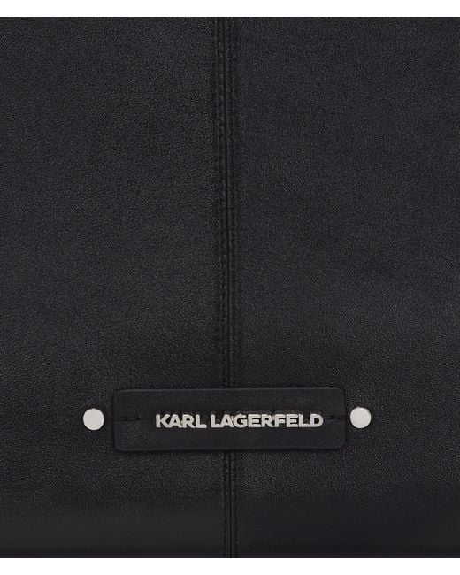 Karl Lagerfeld Black K/Hardware Medium Tote Bag