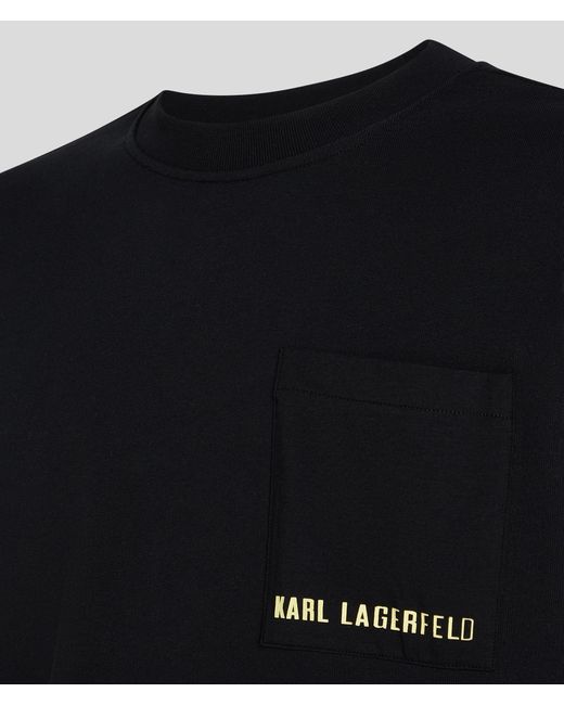 Karl Lagerfeld Black Karl Logo Pocket Sweatshirt for men