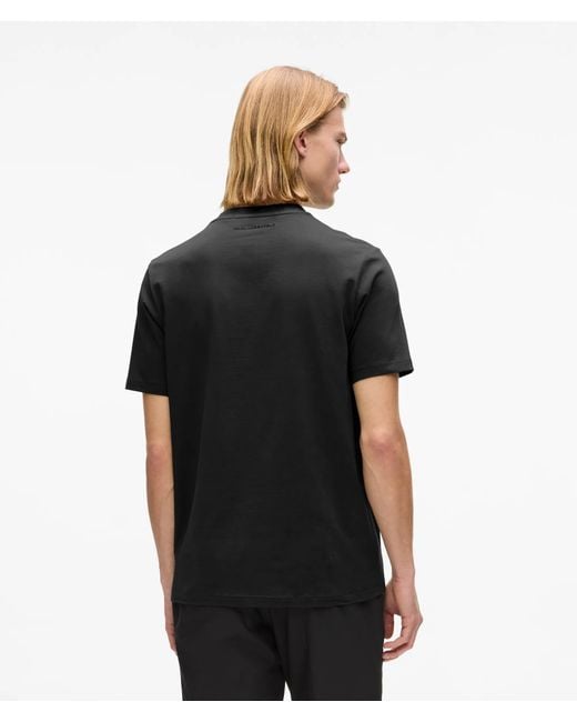 Karl Lagerfeld Black Tonal Karl Print T-Shirt for men