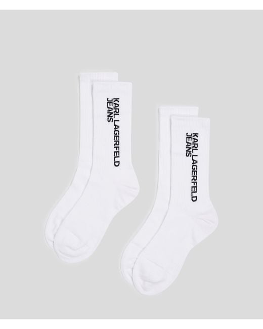 KL Jeans White Logo Socks – 2-Pack for men