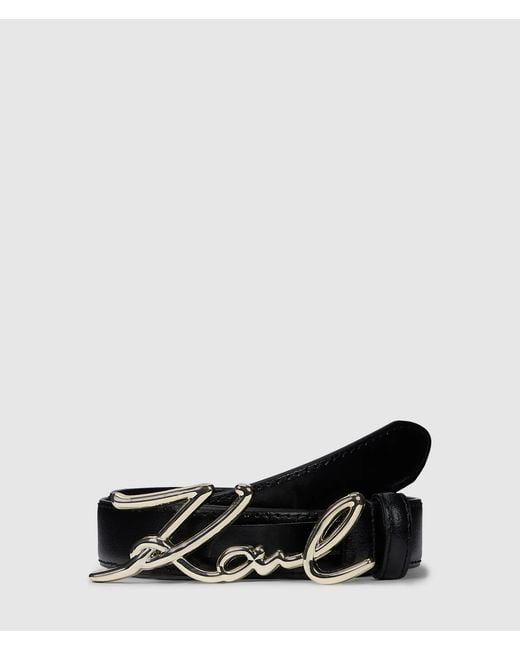Karl Lagerfeld Black K/Signature Hip Belt