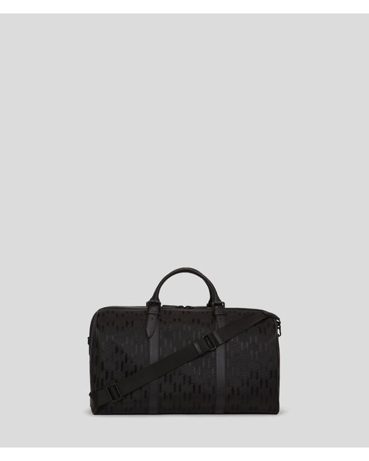 Karl Lagerfeld Black K/etch Weekender Bag for men