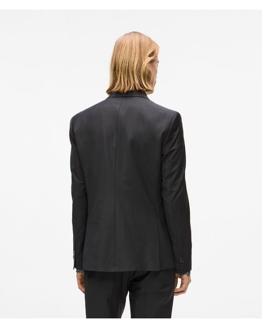 Karl Lagerfeld Black Slim-Fit Blazer for men
