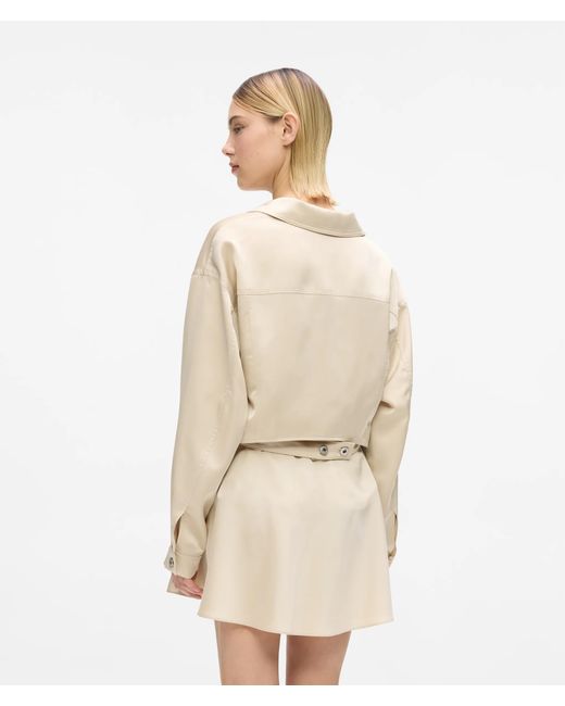 KL Jeans Natural Satin Cut-Out Jacket