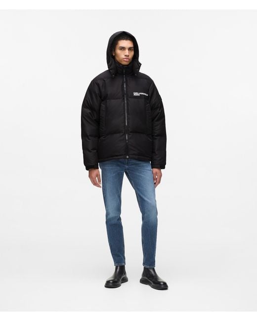 KL Jeans Black Puffer Jacket for men