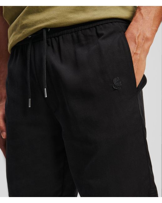 Karl Lagerfeld Black Kameo Shorts for men