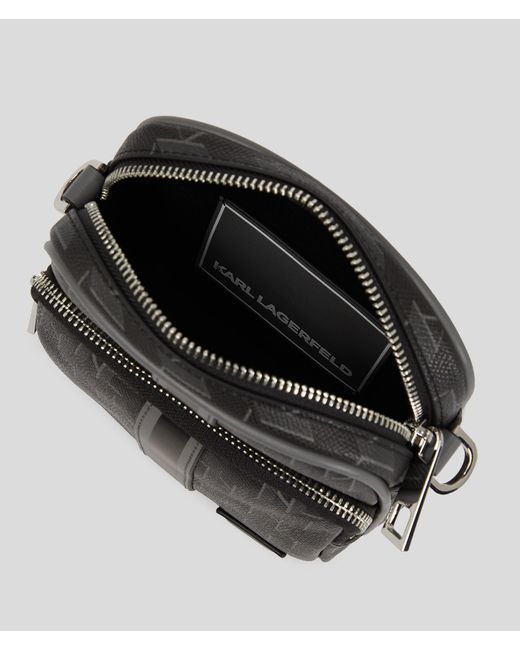 Karl Lagerfeld Black K/kanvas Crossbody Bag for men