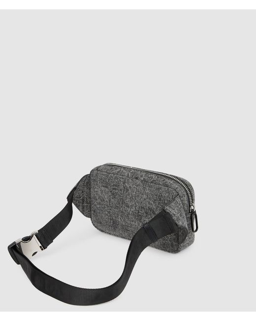 KL Jeans Gray Washed Denim Belt Bag for men