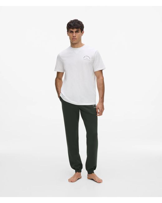 Karl Lagerfeld White Rue St-Guillaume Loungewear Pants for men