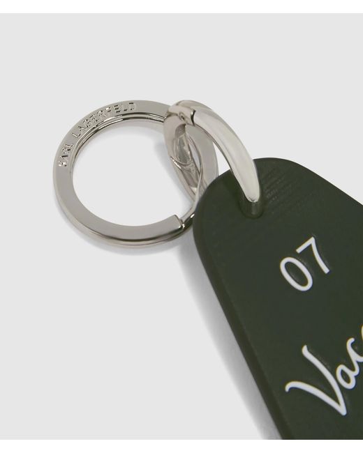 Karl Lagerfeld Green Vacances De Karl Keyring for men