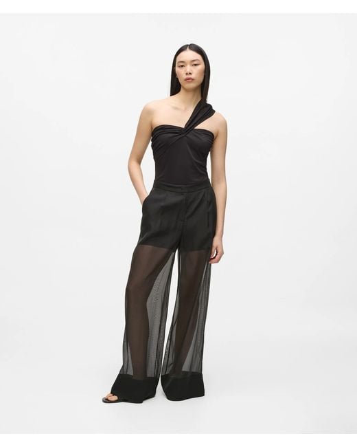 Karl Lagerfeld White Organza Pants