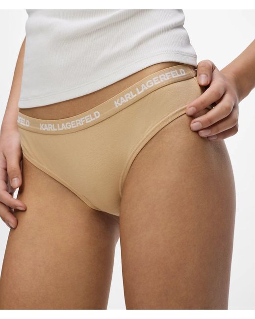 Karl Lagerfeld Natural Logo Brief – 3-Pack