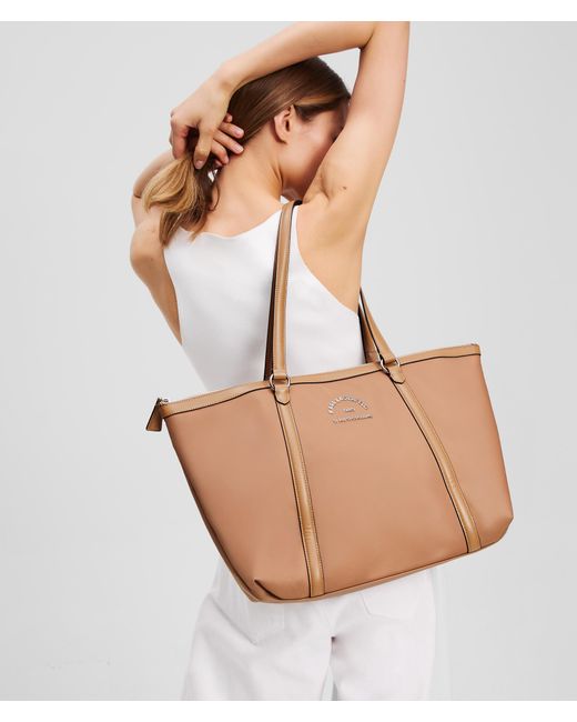 Sac Cabas Rue St-guillaume Taille Moyenne Karl Lagerfeld en coloris Brown