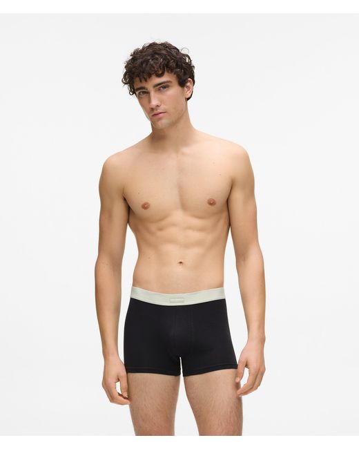 Karl Lagerfeld Black Logo Tab Elastic Trunks – 7-Pack for men