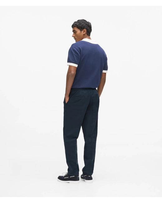 Karl Lagerfeld Blue Linen Suit Pants for men