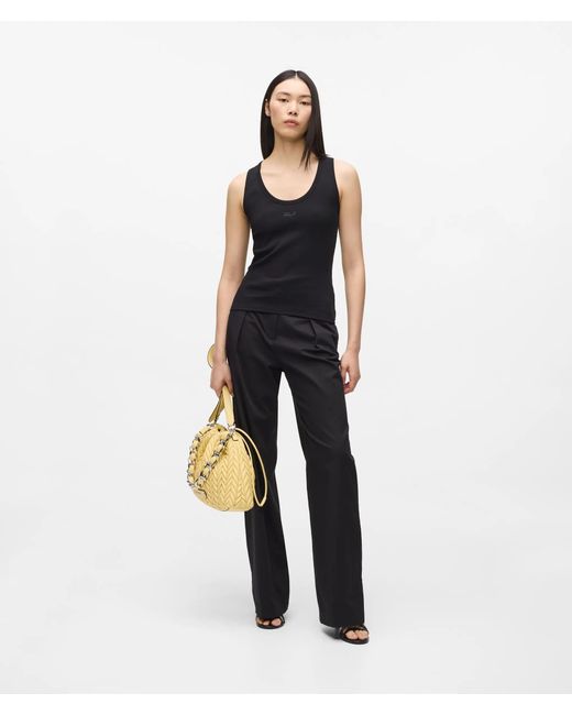 Karl Lagerfeld Black Signature Tank Top