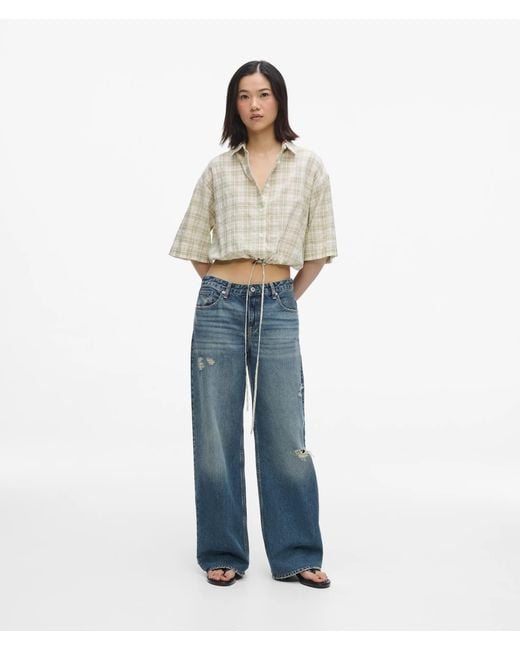 KL Jeans Blue Distressed Mid-Rise Relaxed Jeans