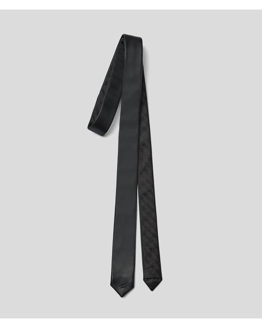 Cravate En Cuir, Femme, Taille Karl Lagerfeld en coloris Black