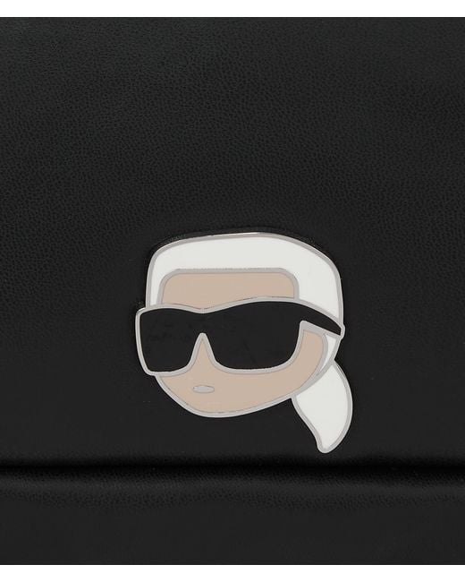 Karl Lagerfeld Black K/ikonik Puffy Shoulder Bag