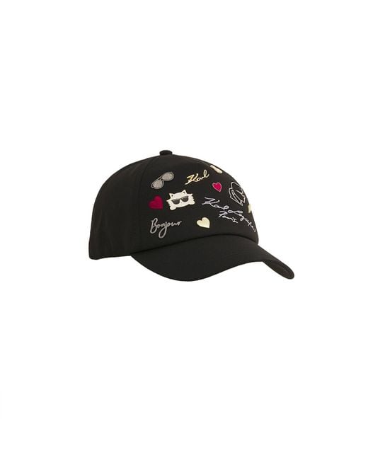 Karl Lagerfeld | Women's Cate Pins Baseball Cap | Black