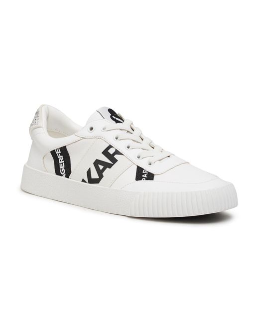 Karl Lagerfeld | Women's Jaylee Lace Up Sneakers | Bright White | Size 9