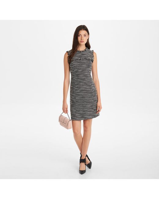 karl lagerfeld tweed shift dress