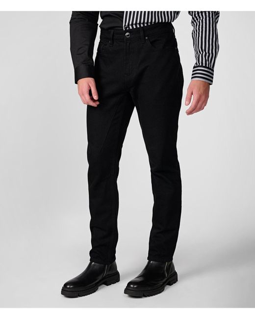 Karl Lagerfeld | Men's Denim 5 Pocket Pants | Black for men