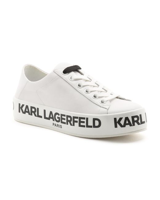 Karl Lagerfeld White Bella Sneaker