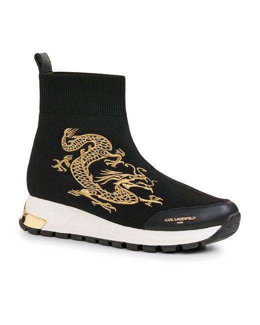 Karl Lagerfeld | Women's Milo Lunar New Year Socks Sneakers | Black