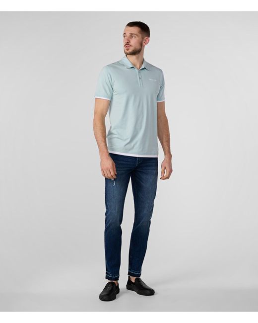 Karl Lagerfeld | Men's Side Zip 5 Pocket Denim Pants | Dark Blue for men