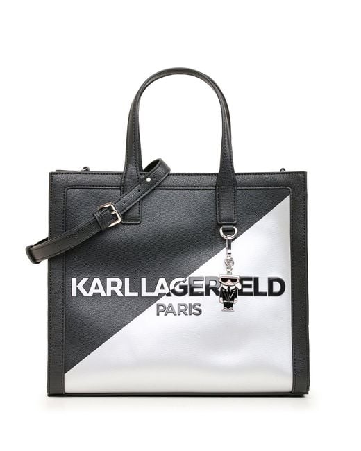 Karl Lagerfeld | Women's Nouveau Tote Bag | Black/silver | Size