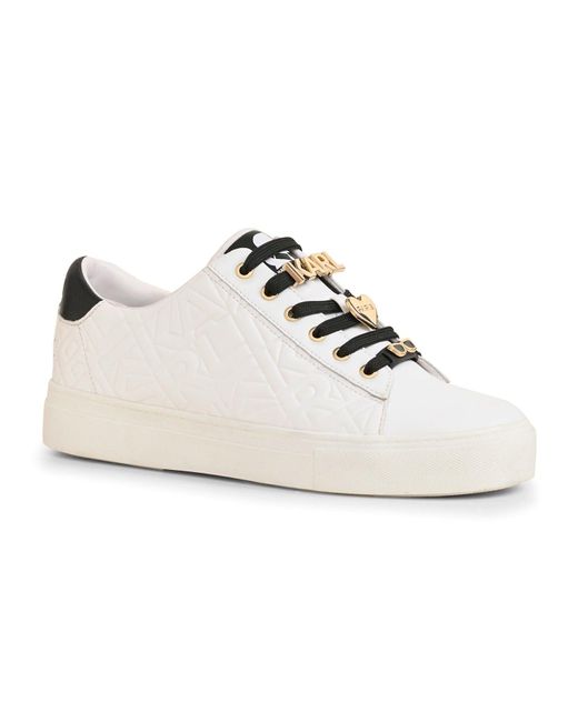 Karl Lagerfeld | Women's Cate Lace Up Sneakers | White/black