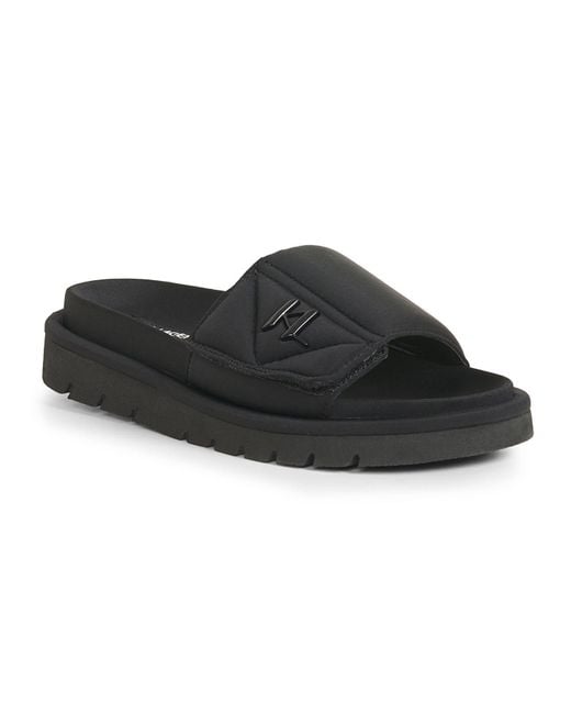 Karl Lagerfeld | Women's Kl Pillow Slide | Black