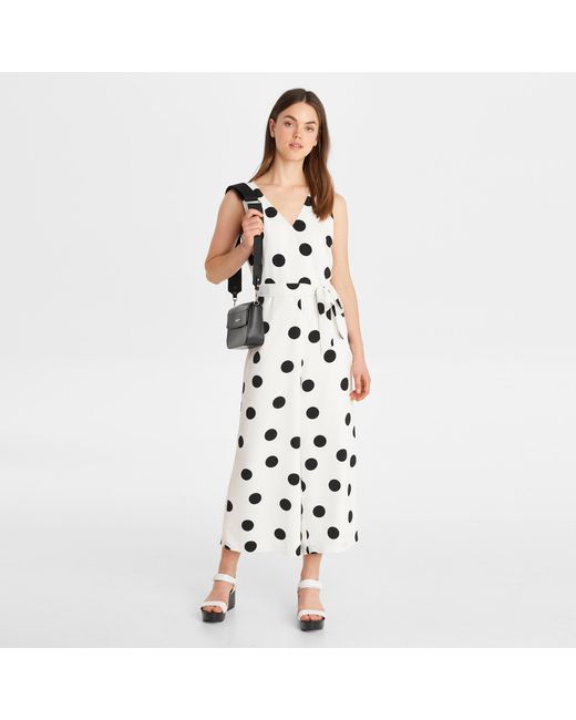 karl lagerfeld polka dot jumpsuit