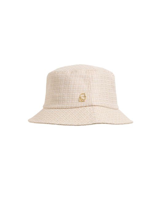 Karl Lagerfeld Natural | Women's Tweed Bucket Hat | Beige