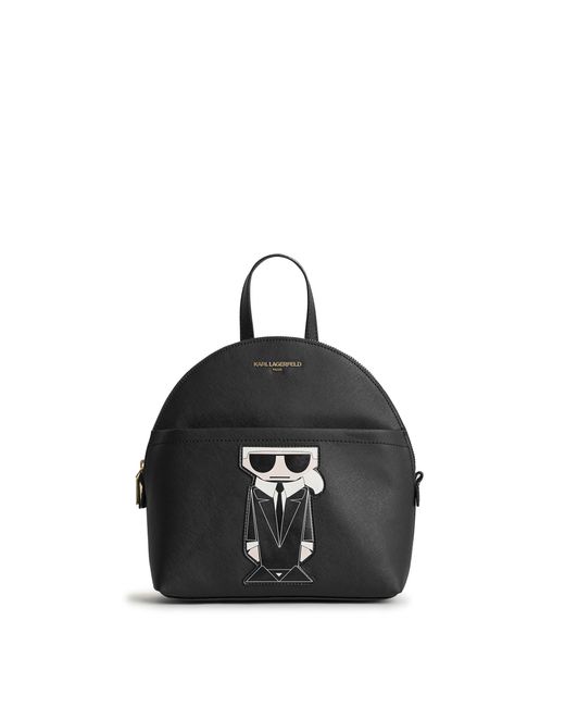 Karl Lagerfeld Black Maybelle Backpack
