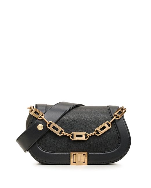 Karl Lagerfeld | Women's Ivette Double Handle Crossbody Bag | Black/gold | Size