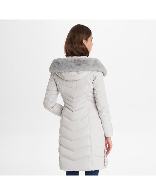 karl lagerfeld silver down padded jacket