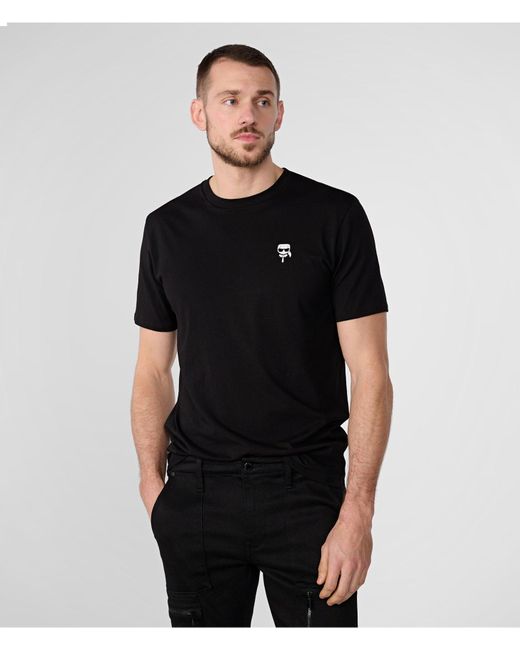 Karl Lagerfeld | Men's Small Rubberized Karl Head T-shirt | Black/white | Size Xs for men