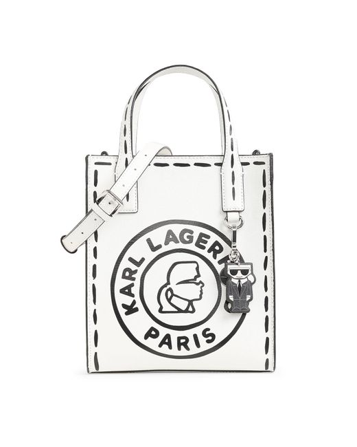 Karl Lagerfeld | Women's Nouveau Backpack Tote Bag | Winter White | Lyst