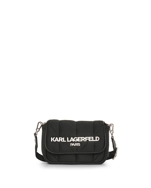 Karl Lagerfeld | Women's Voyage Logo Crossbody Bag | Black