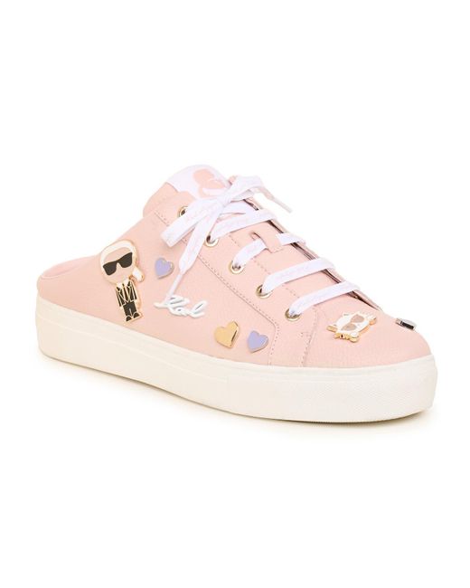 Karl Lagerfeld | Women's Cambria Sneakers Mule Loafers | Peony Pink | Size 6