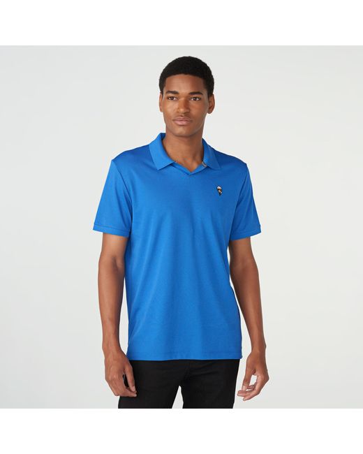 Karl Lagerfeld Cotton Karl Patch Polo in Blue for Men - Lyst