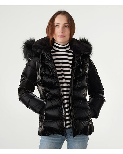 Women's Short Liquid Puffer Jacket 