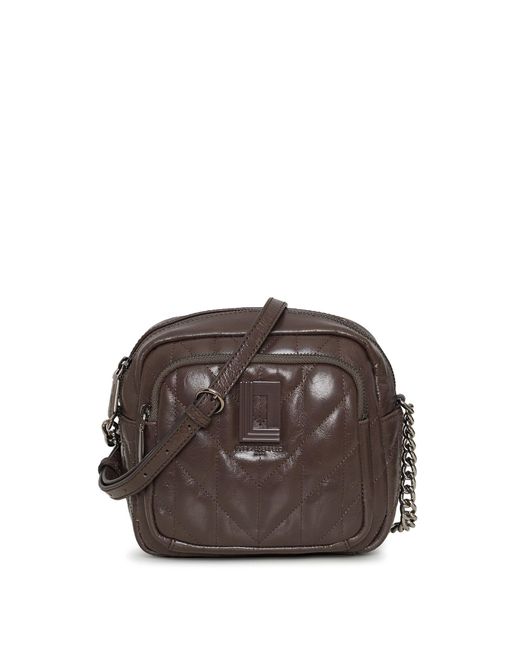 Karl Lagerfeld Women's Lafayette Glazed Leather Camera Crossbody Bag