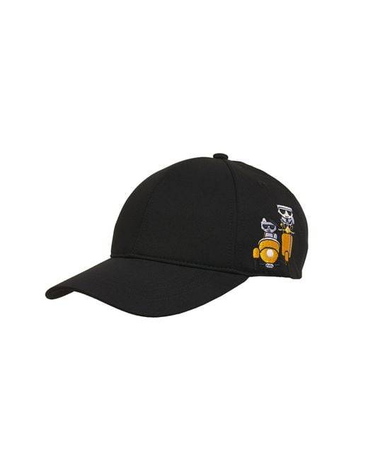 Karl Lagerfeld | Women's Karl And Choupette Scooter Cap | Black