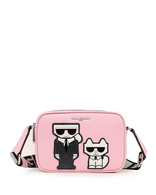 Karl Lagerfeld | Women's Maybelle Camera Crossbody Bag | Powder Blush Pink