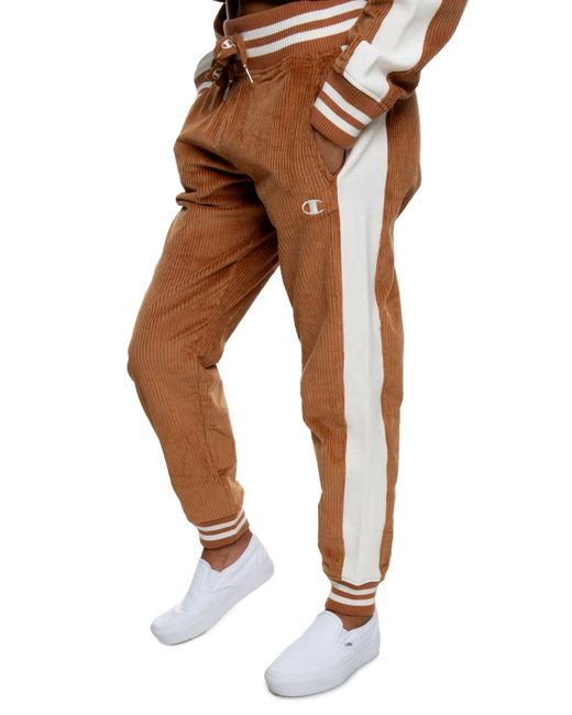 brown champion joggers