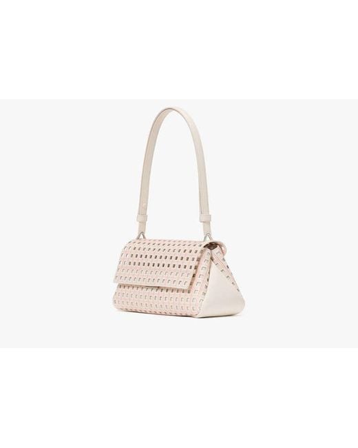 Kate Spade White Grace Perforated Convertible Shoulder Bag